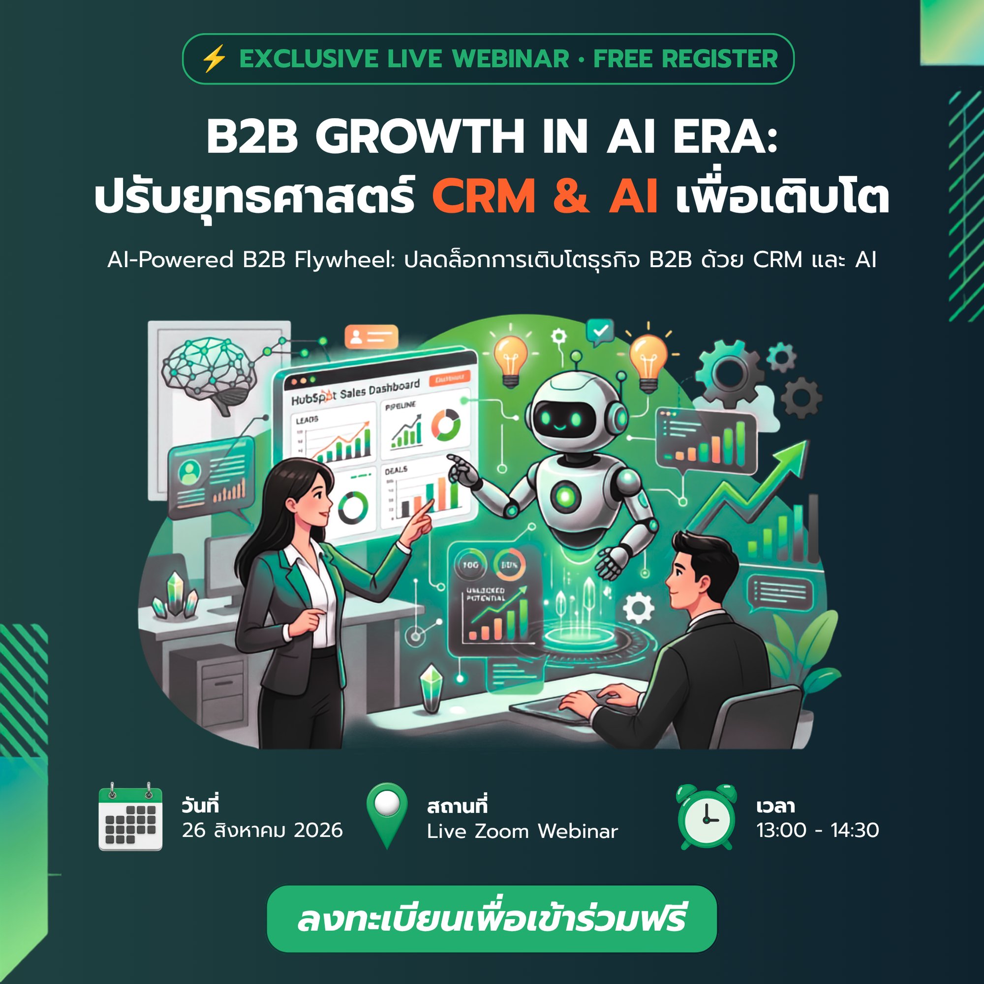 B2B Growth in AI Era ปรับยุทธศาสตร์ CRM & AI เพื่อเติบโต (1)